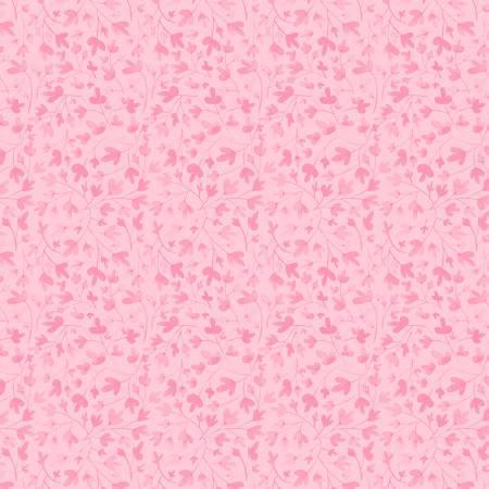 Whimsy II - Tonal Vines Medium Pink