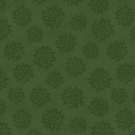 Sunflower Splendor Green Tonal Flowers