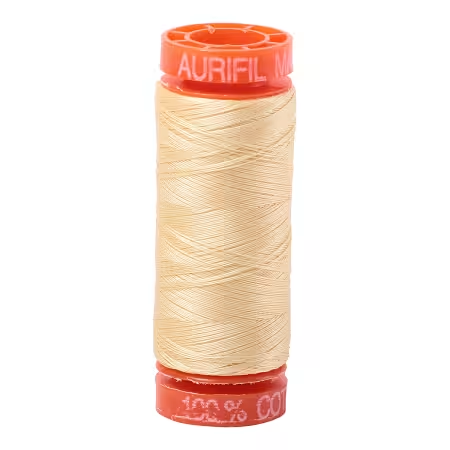 Mako Cotton Embroidery Thread 50wt 220yds Champagne