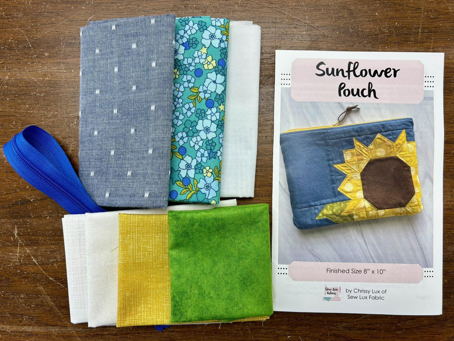 Sunflower Pouch Kit
