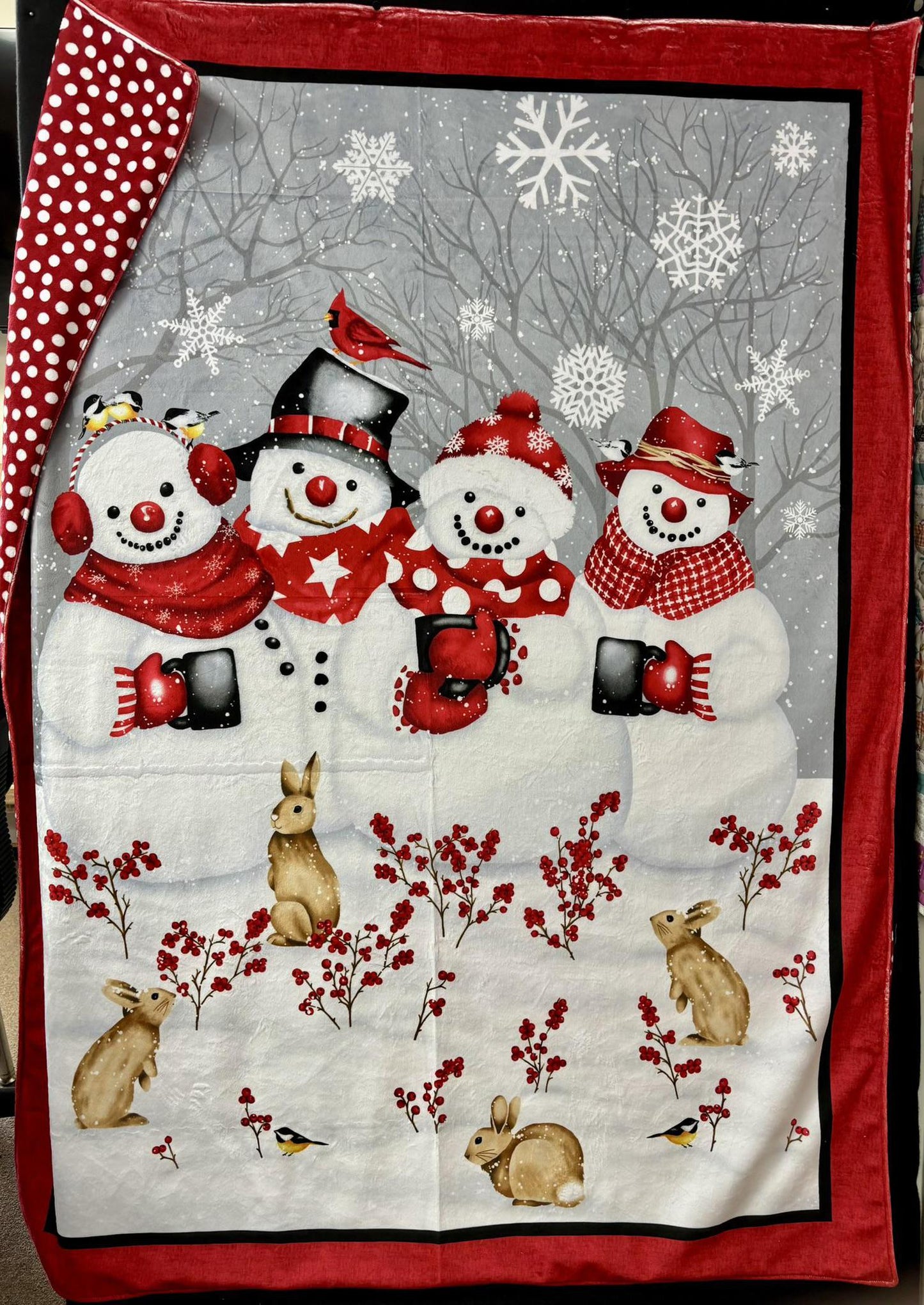 Minky Snowman Quilt Kit