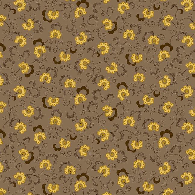 Autumn Farmhouse Taupey Gray Lacey Vines