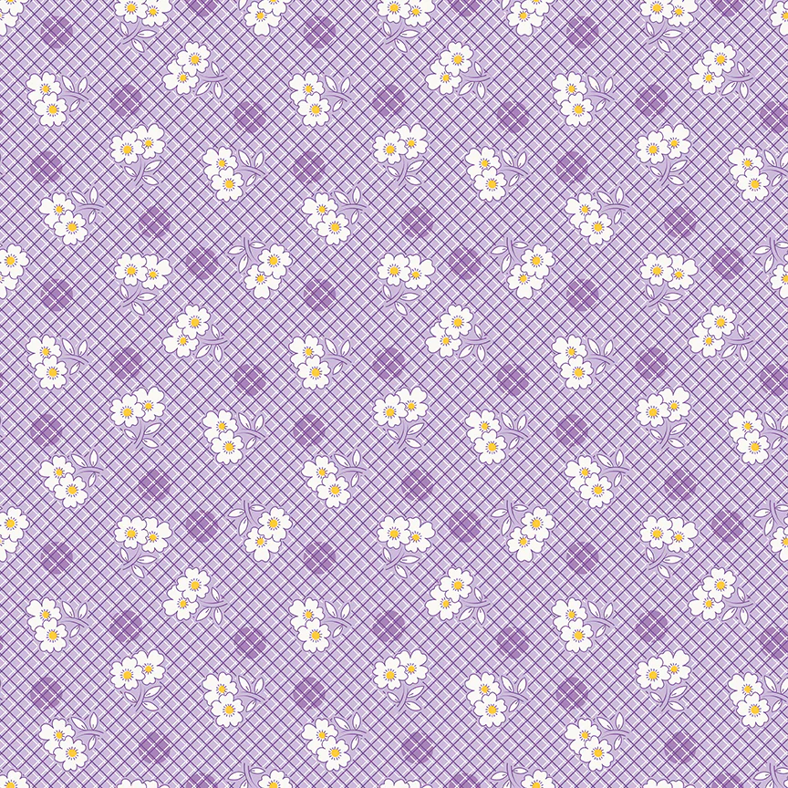 Basin Feed Sacks Daisy Lilac