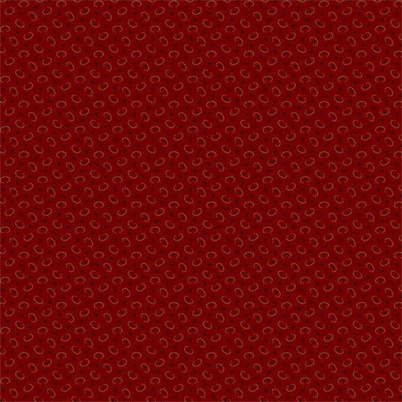 Pam's Patchwork Stars - Broken Oval Red