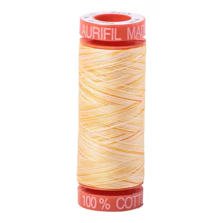 Mako Cotton Embroidery Thread 50wt 220yds Variegated Honey