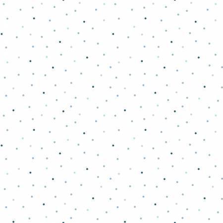 White/Blue Multi Tiny Dots