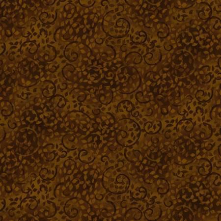 Dark Chocolate Scroll Tonal Texture