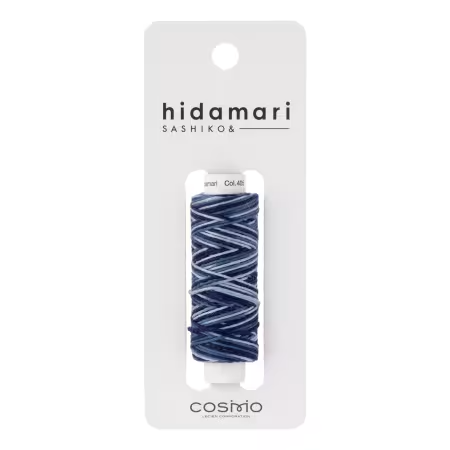 Cosmo Hidamari Sashiko Variegated Thread 30 Meters Deep Ocean