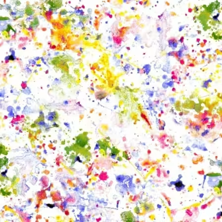 Paint Splatter 108in Wide Back White/Multi