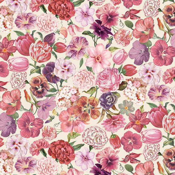 Cottage Lace Tossed Floral