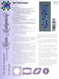 Hexi Table Runner Pattern