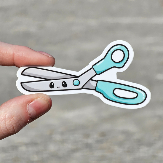 Cute Scissors Sticker
