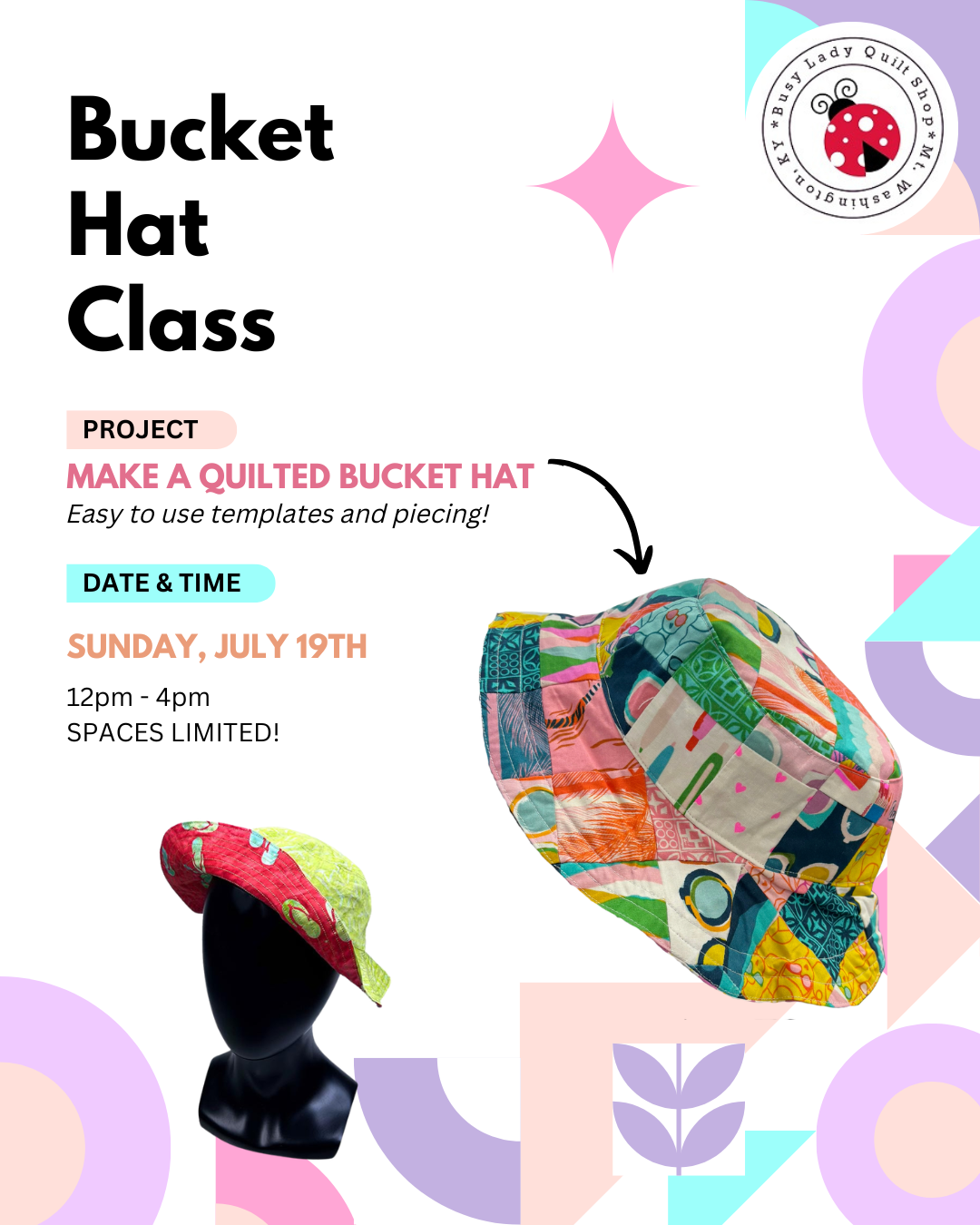 Bucket Hat Class - July 19th