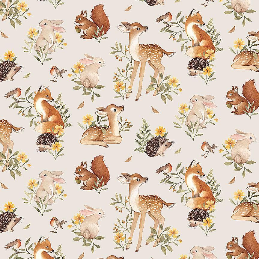 Fawn'd of You Taupe Woodland Critters