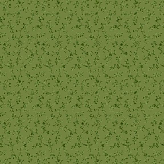 Paula's New Companions - Tossed Sprigs Green