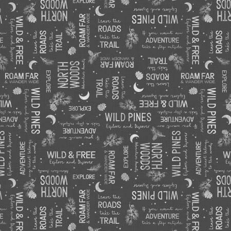 Wild Woods Lodge Word Toss On Black