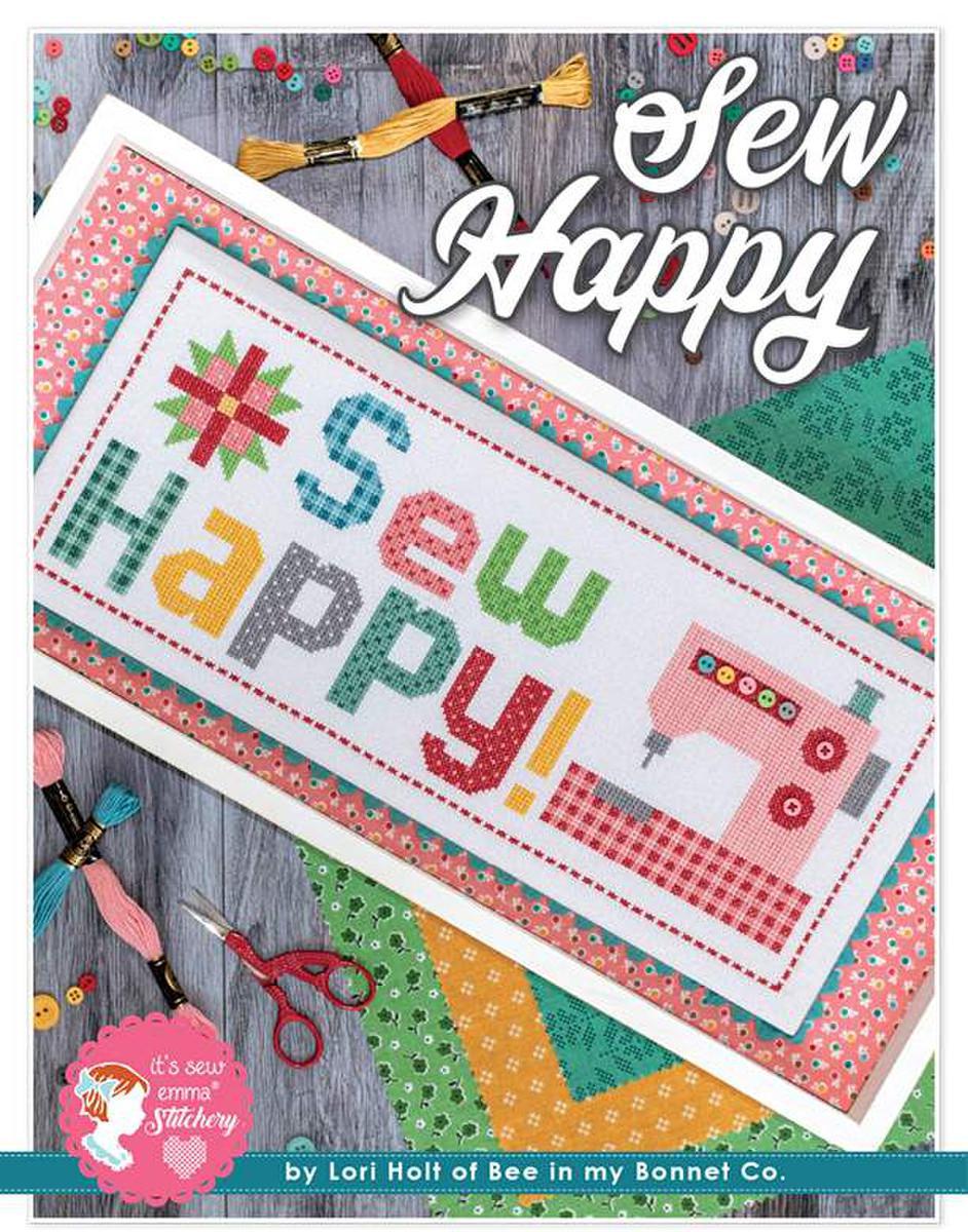 It's Sew Emma Sew Happy Cross Stitch Pattern & Thread Kit