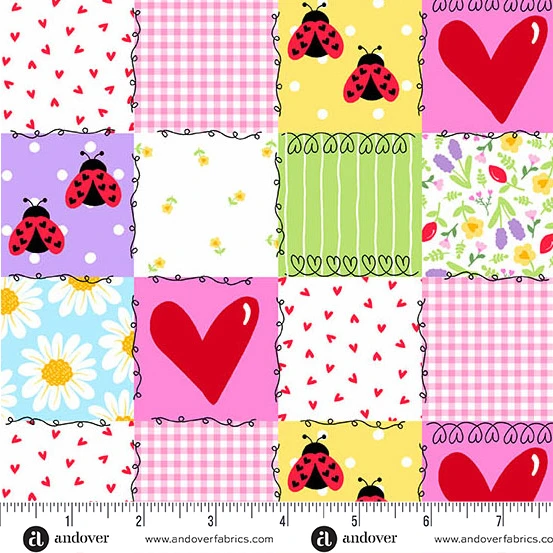 Little Ladies Picnic Patchwork Blossom