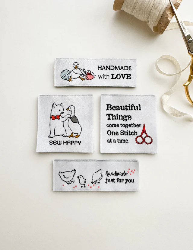 Sew Happy Woven Label Set