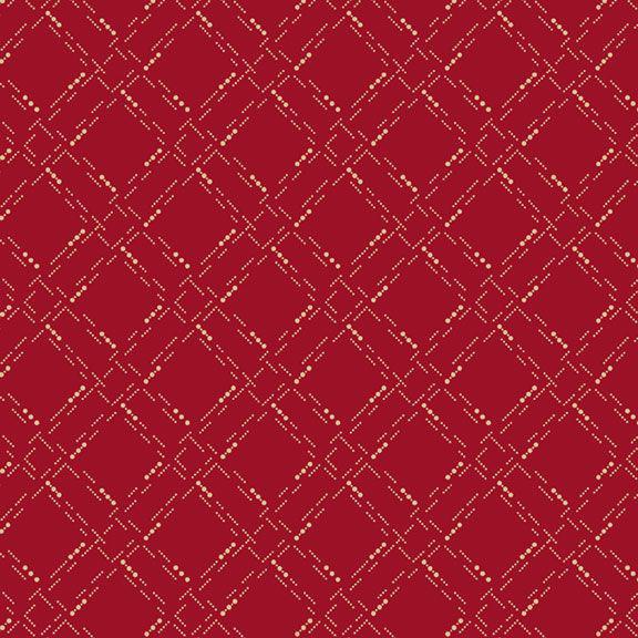 Paula's New Companions - Dotted Grid Red
