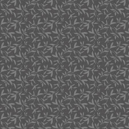 Whimsy II - Tossed Sprigs Dark Grey