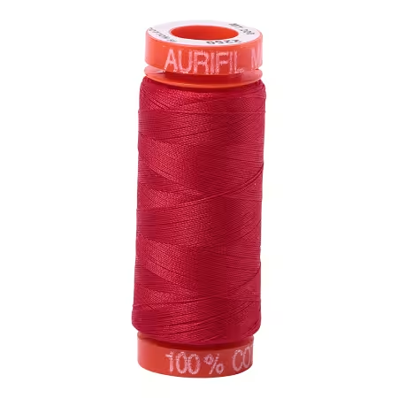 Mako Cotton Embroidery Thread 50wt 220yds Red