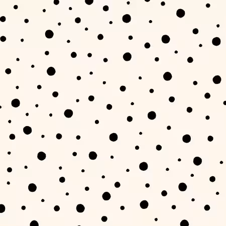 Monochrome Muse Porcelain & Ebony Polka Dots