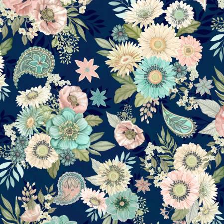 Blisfful Navy Large All Over