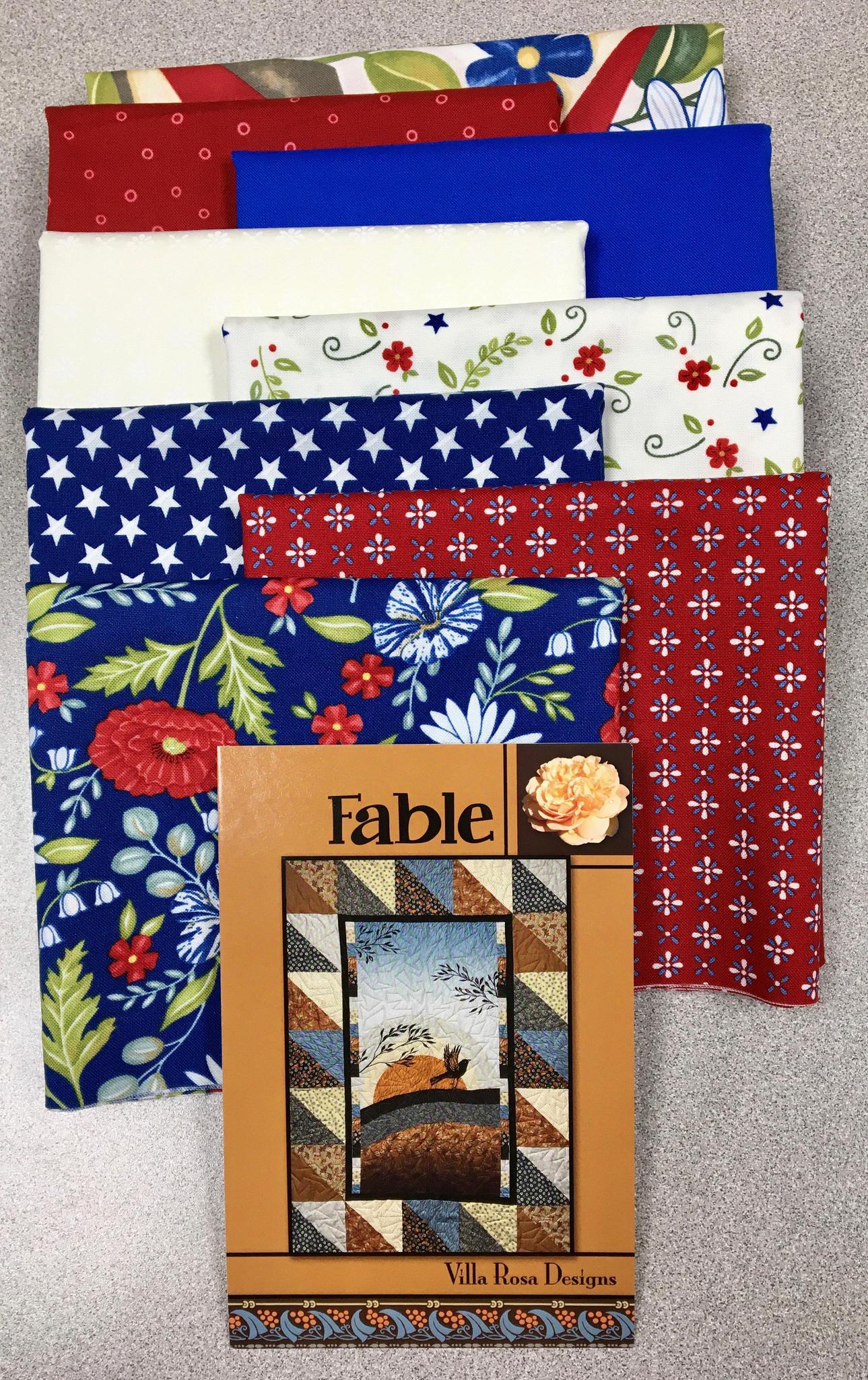 Fable Quilt Kit - Featuring Red, White & Bloom Fabrics
