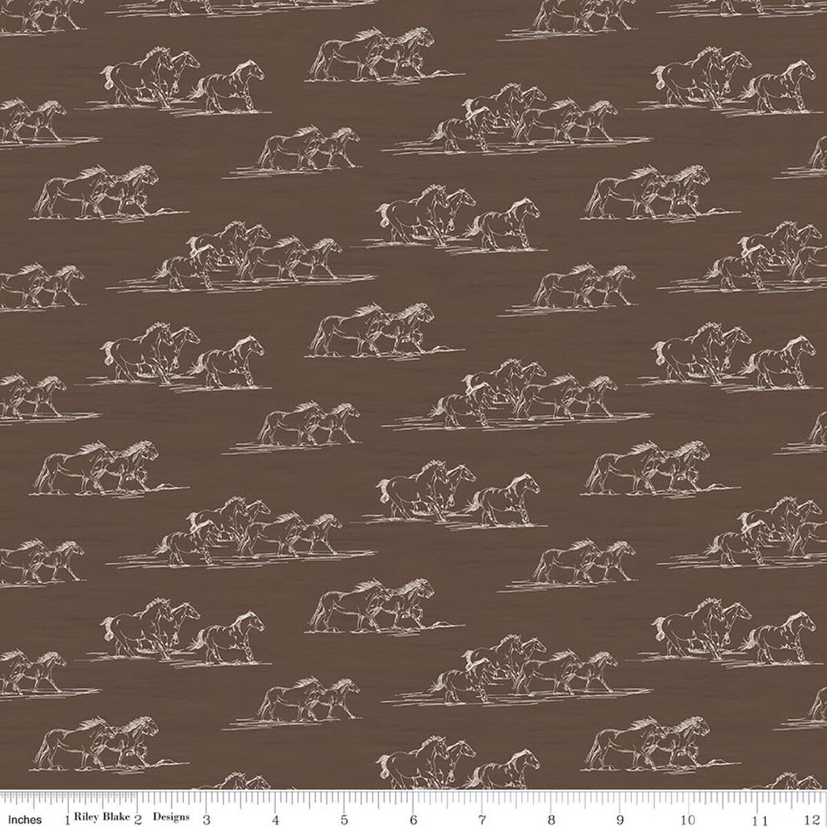 The Homestead Horse Toile Brown