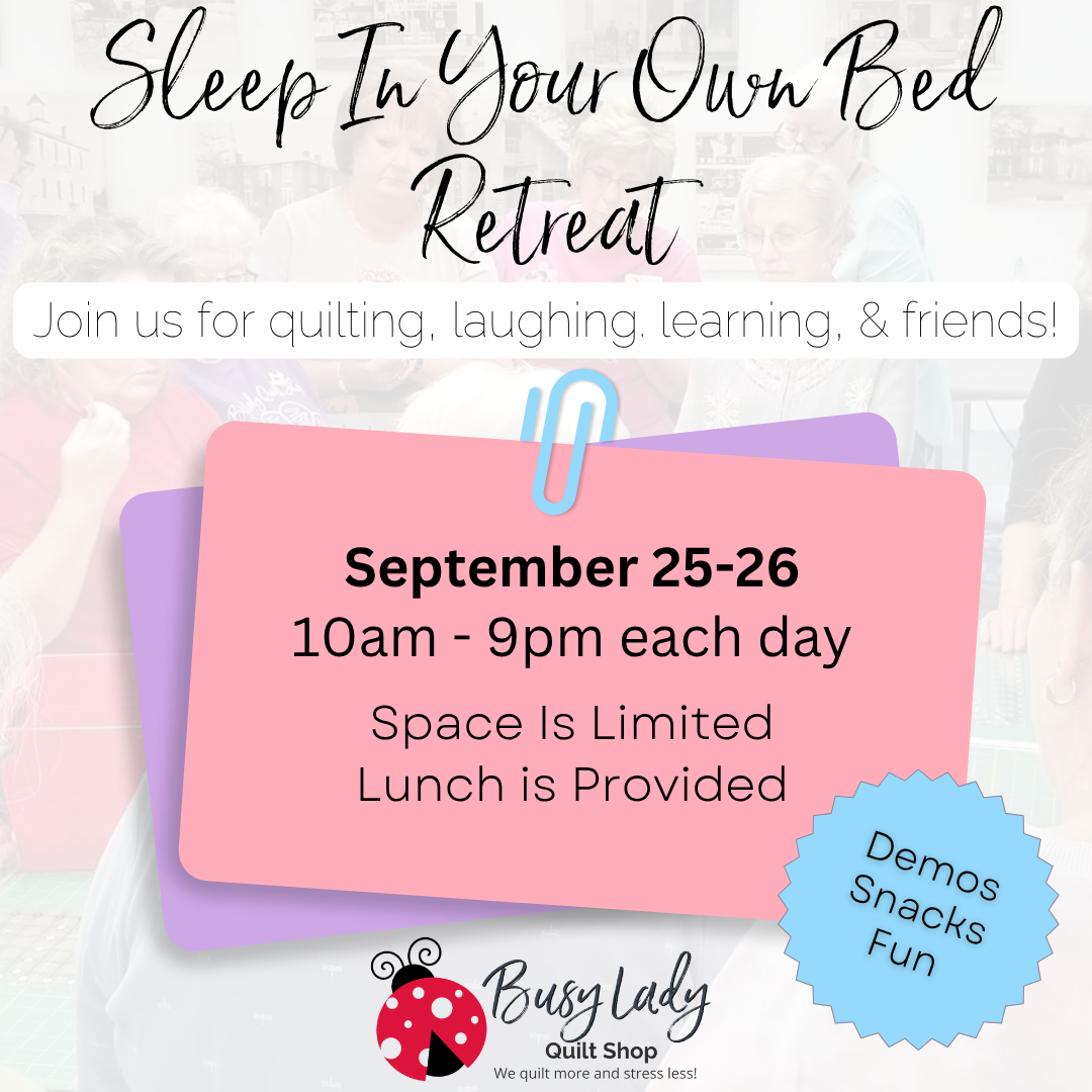 Sleep In Your Own Bed Retreat - September 25 & 26