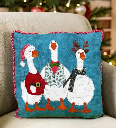 Goosey Christmas Sewing Applique Pattern