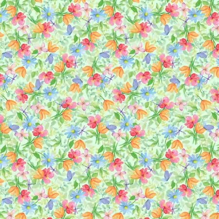 Bows & Blooms Mint Small Floral