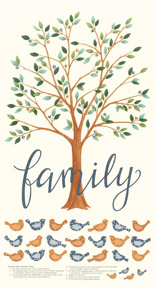 Family Tree Panel 24" x 44" Panel