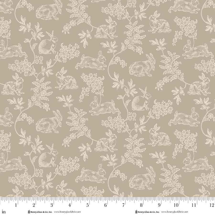 Love Struck Gray Meadow Toile