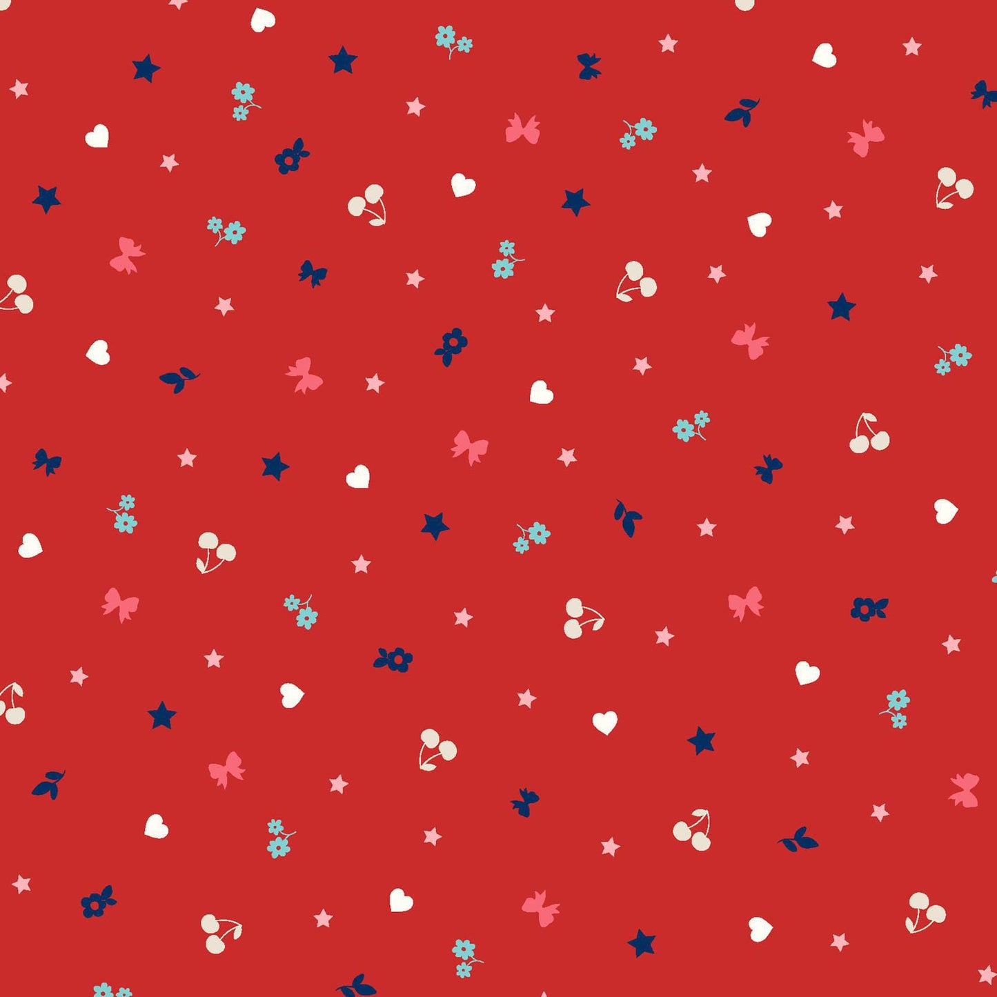 Star Spangled Beauty Teeny Tiny Stars Red