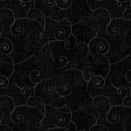 Whimsy Black Swirl