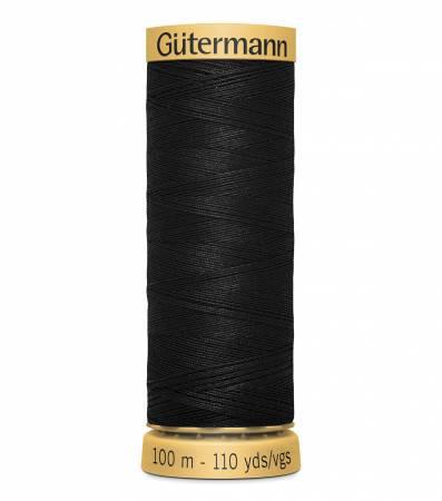 Cotton 50 100m Solid Black