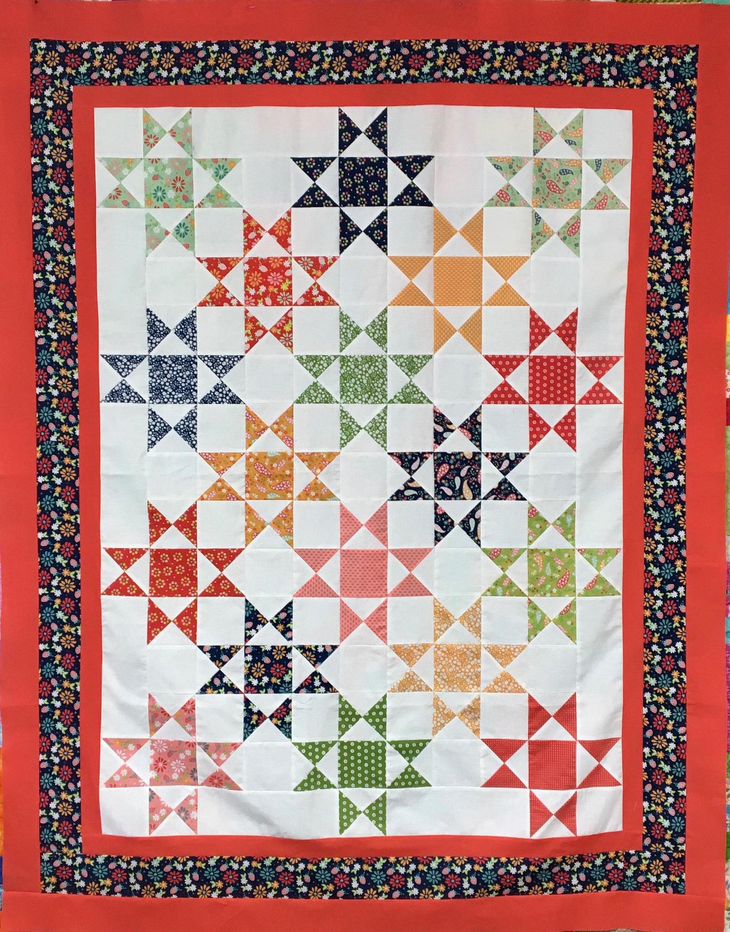 Seeing Stars Quilt Kit - Raspberry Summer
