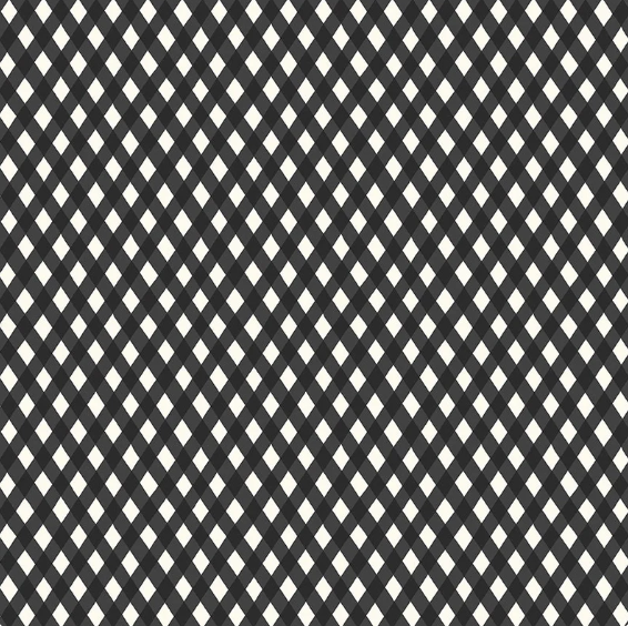Honey Bee Black Diagonal Plaid