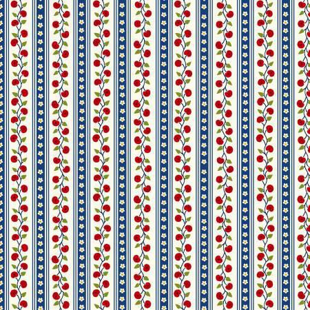 Old Glory Navy Wallpaper Stripe