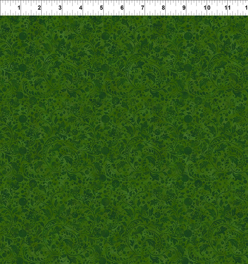 Winter Enchantment Dark Green Fleur
