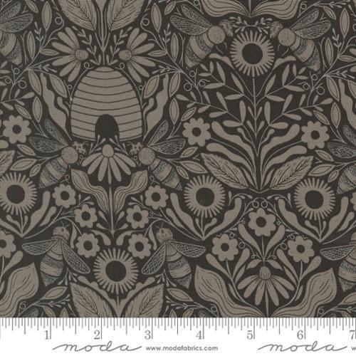 Bee Garden Black Beehive Melody Damask