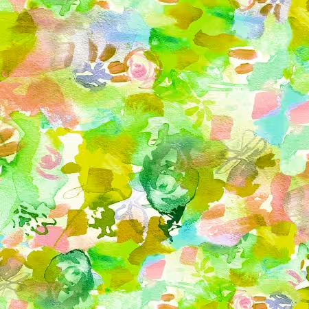 Sunset Meadow Lime Watercolor