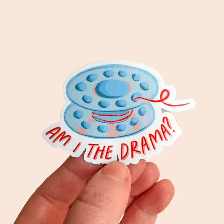 Am I the Drama Vinyl Stickers