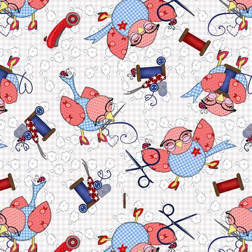 Sew Tweet Tossed Birds