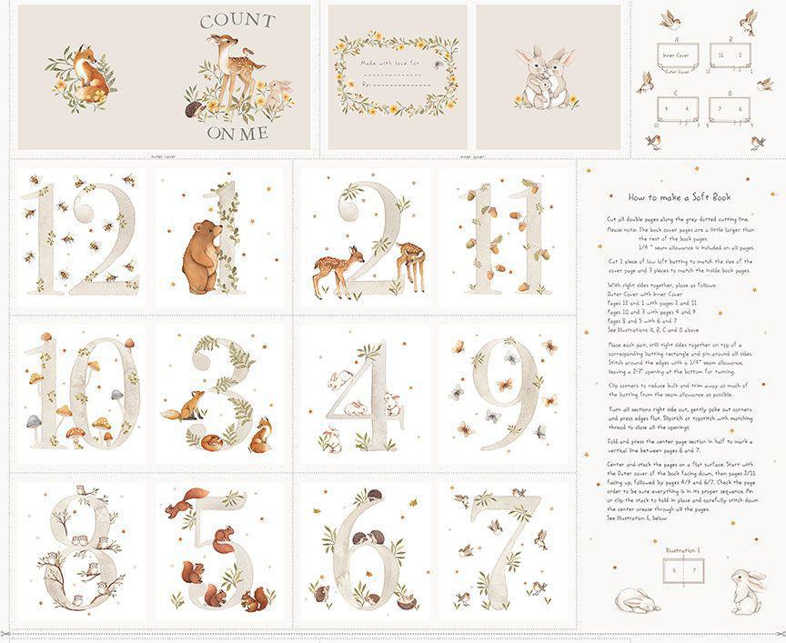 Fawn'd of You Count On Me Book Panel - 36"