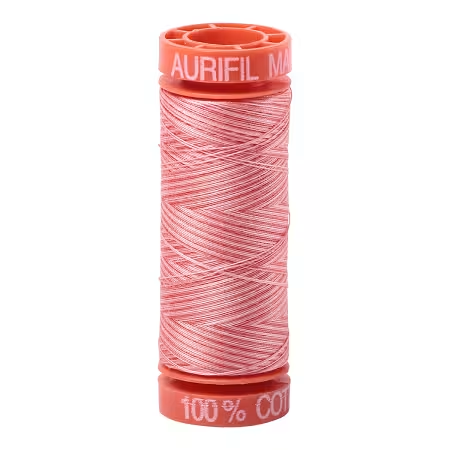 Mako Cotton Embroidery Thread 50wt 220yds Variegated Red