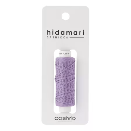 Cosmo Hidamari Sashiko Solid Thread 30 Meters Lavender