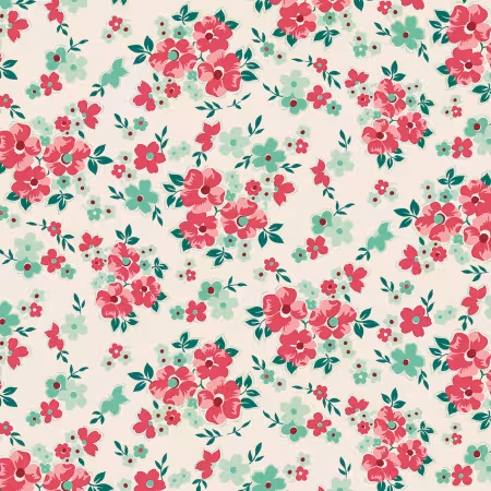 Berry and Sage Floral Latte